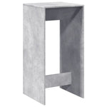 Bar Table Concrete Grey 51x50x103.5 cm Engineered Wood - Bargainia.com - 