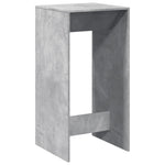 Bar Table Concrete Grey 51x50x103.5 cm Engineered Wood - Bargainia.com - 