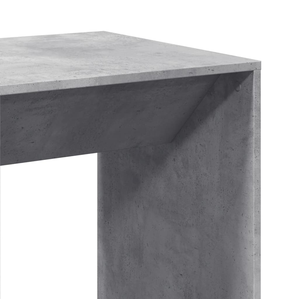 Bar Table Concrete Grey 51x50x103.5 cm Engineered Wood - Bargainia.com - 