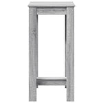 Bar Table Grey Sonoma 51x50x103.5 cm Engineered Wood - Bargainia.com - 