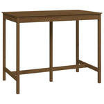 Bar Table Honey Brown 140x80x110 cm Solid Wood Pine - Bargainia.com - 
