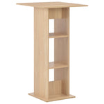 Bar Table Oak 60x60x110 cm - Bargainia.com - 