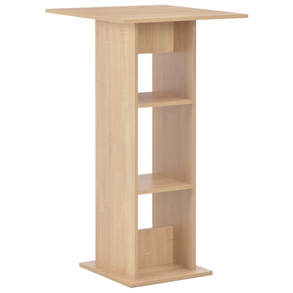 Bar Table Oak 60x60x110 cm - Bargainia.com - 
