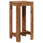 Bar Table Old Wood 51x50x103.5 cm Engineered Wood - Bargainia.com - 