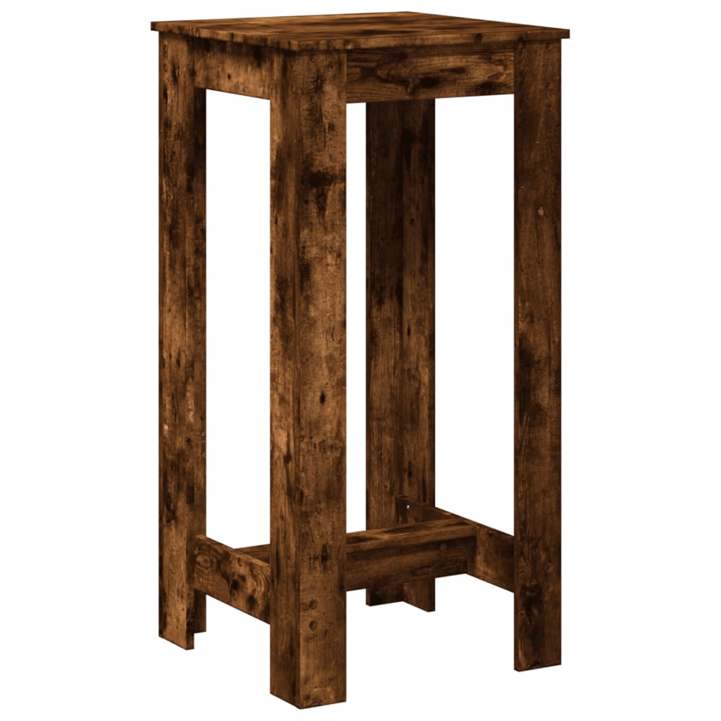 Bar Table Smoked Oak 51x50x103.5 cm Engineered Wood - Bargainia.com - 