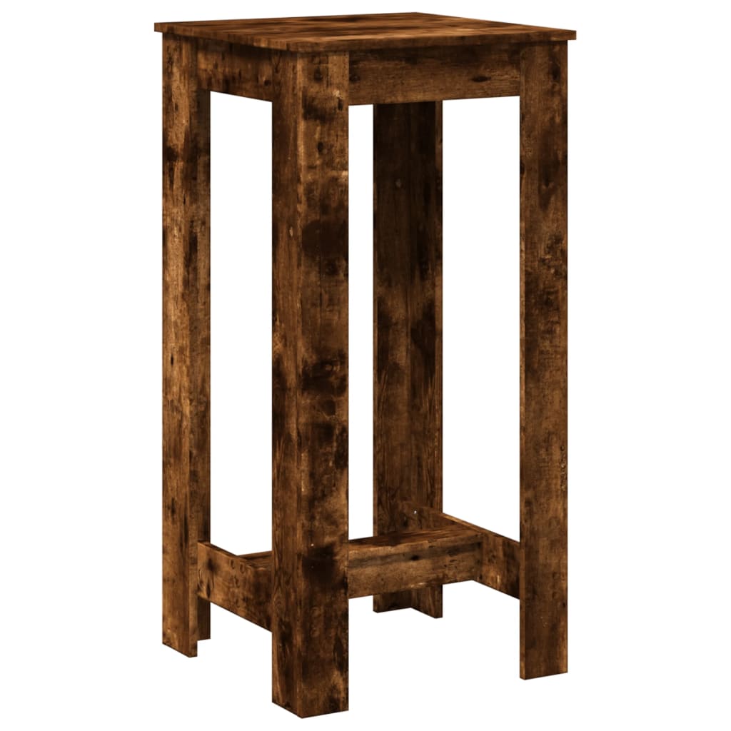 Bar Table Smoked Oak 51x50x103.5 cm Engineered Wood - Bargainia.com - 