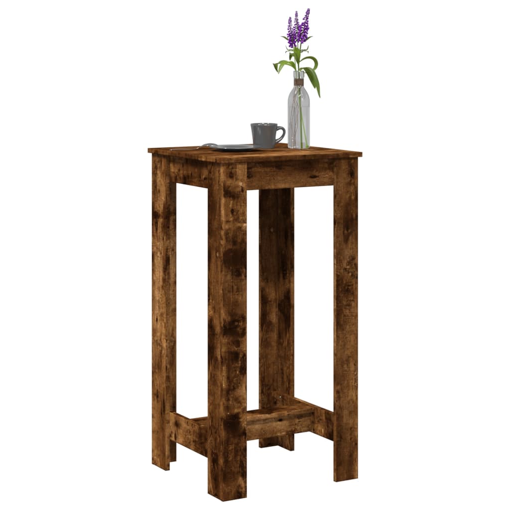 Bar Table Smoked Oak 51x50x103.5 cm Engineered Wood - Bargainia.com - 