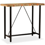 Bar Table Solid Reclaimed Wood 120x60x107 cm - Bargainia.com - 