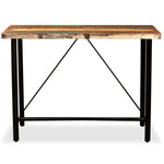 Bar Table Solid Reclaimed Wood 120x60x107 cm - Bargainia.com - 