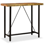 Bar Table Solid Reclaimed Wood 120x60x107 cm - Bargainia.com - 