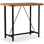 Bar Table Solid Reclaimed Wood 120x60x107 cm - Bargainia.com - 