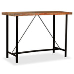 Bar Table Solid Reclaimed Wood 150x70x107 cm - Bargainia.com - 