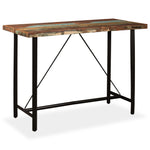 Bar Table Solid Reclaimed Wood 150x70x107 cm - Bargainia.com - 