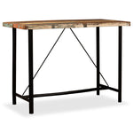 Bar Table Solid Reclaimed Wood 150x70x107 cm - Bargainia.com - 