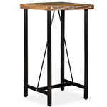 Bar Table Solid Reclaimed Wood 60x60x107 cm - Bargainia.com - 