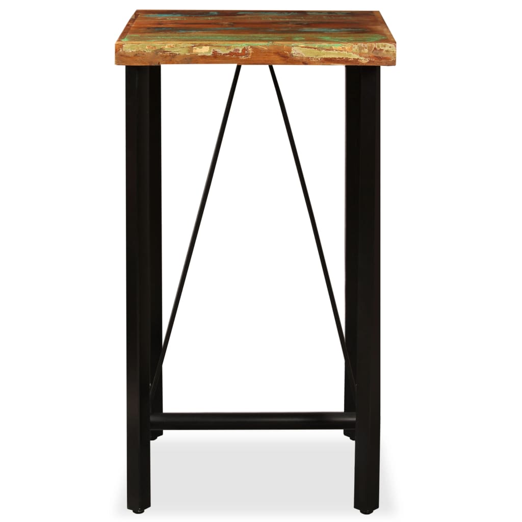 Bar Table Solid Reclaimed Wood 60x60x107 cm - Bargainia.com - 