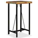 Bar Table Solid Reclaimed Wood 60x60x107 cm - Bargainia.com - 