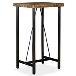 Bar Table Solid Reclaimed Wood 60x60x107 cm - Bargainia.com - 