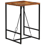Bar Table Solid Reclaimed Wood 70x70x106 cm - Bargainia.com - 
