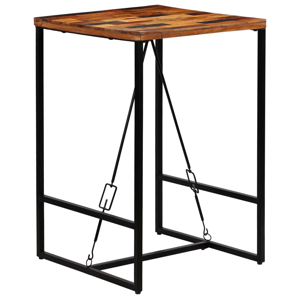 Bar Table Solid Reclaimed Wood 70x70x106 cm - Bargainia.com - 