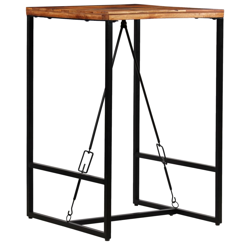 Bar Table Solid Reclaimed Wood 70x70x106 cm - Bargainia.com - 
