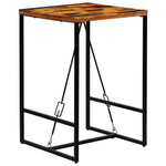 Bar Table Solid Reclaimed Wood 70x70x106 cm - Bargainia.com - 
