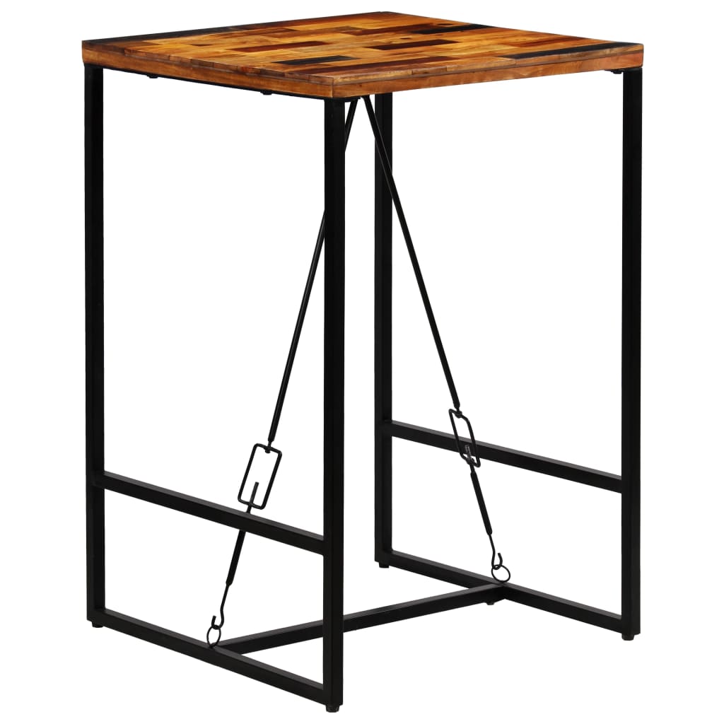Bar Table Solid Reclaimed Wood 70x70x106 cm - Bargainia.com - 