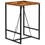 Bar Table Solid Reclaimed Wood 70x70x106 cm - Bargainia.com - 