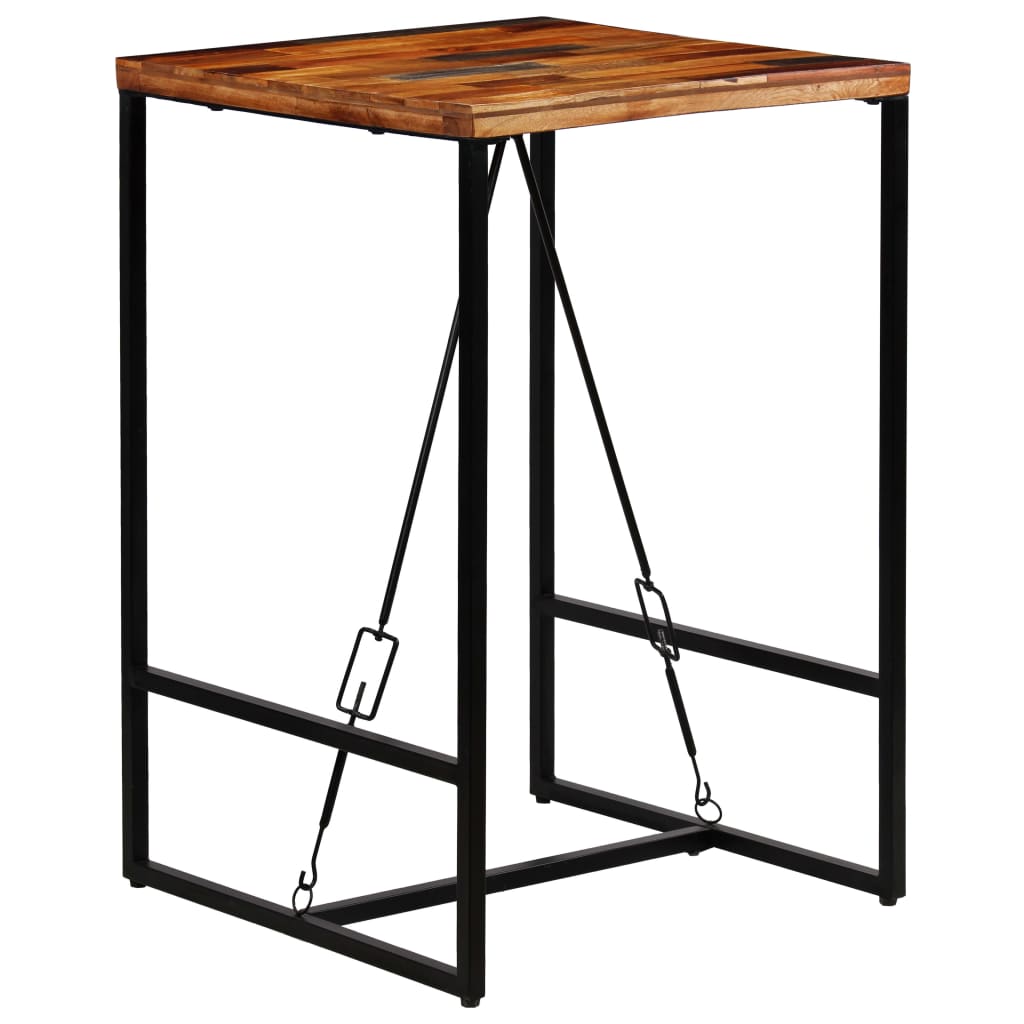 Bar Table Solid Reclaimed Wood 70x70x106 cm - Bargainia.com - 