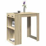 Bar Table Sonoma Oak 102x70x103.5 cm Engineered Wood - Bargainia.com - 