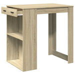Bar Table Sonoma Oak 102x70x103.5 cm Engineered Wood - Bargainia.com - 