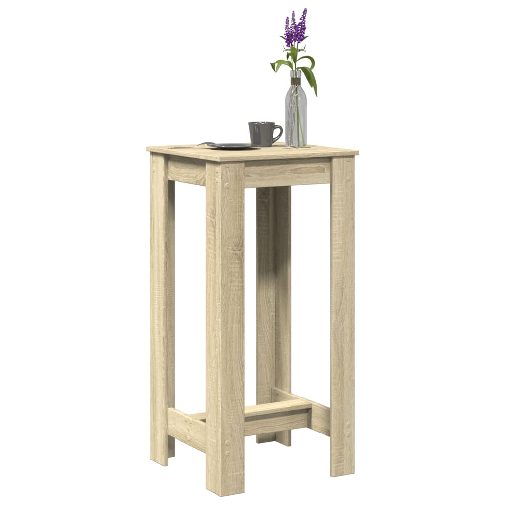 Bar Table Sonoma Oak 51x50x103.5 cm Engineered Wood - Bargainia.com - 
