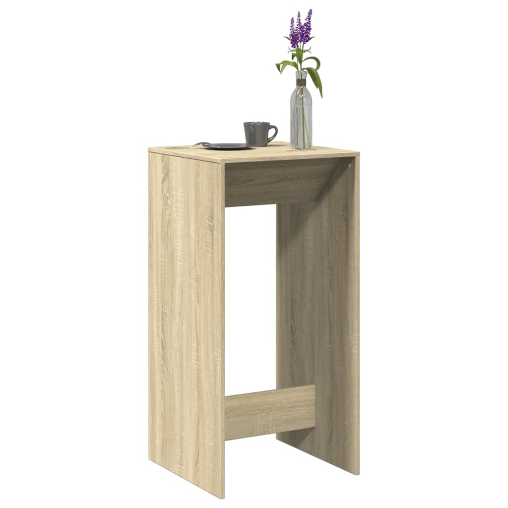 Bar Table Sonoma Oak 51x50x103.5 cm Engineered Wood - Bargainia.com - 