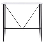 Bar Table White 120x60x110 cm MDF - Bargainia.com - 
