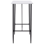 Bar Table White 120x60x110 cm MDF - Bargainia.com - 