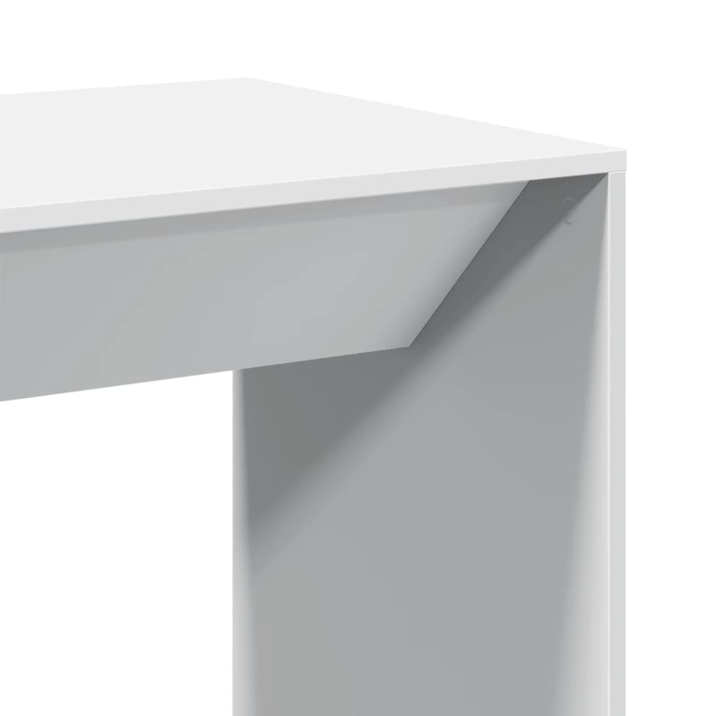 Bar Table White 51x50x103.5 cm Engineered Wood - Bargainia.com - 