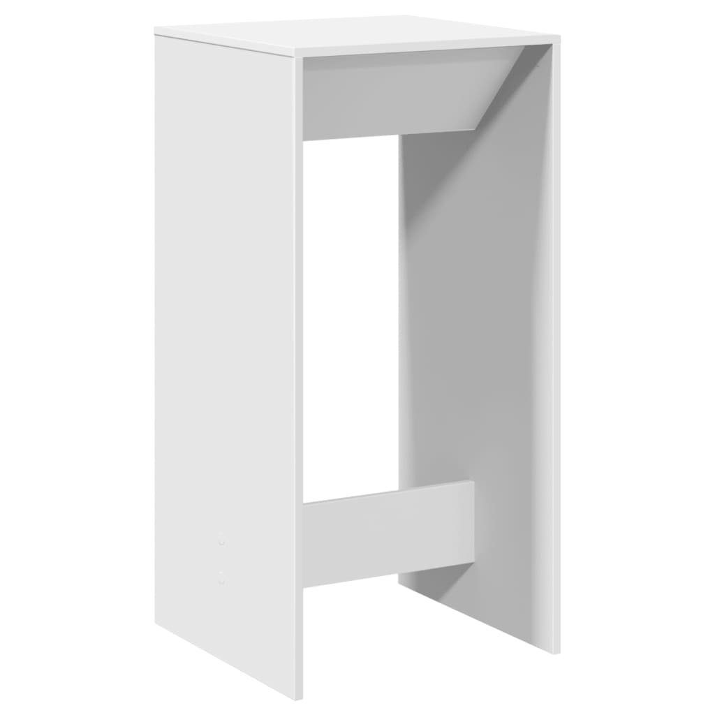 Bar Table White 51x50x103.5 cm Engineered Wood - Bargainia.com - 