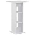Bar Table White 60x60x110 cm - Bargainia.com - 