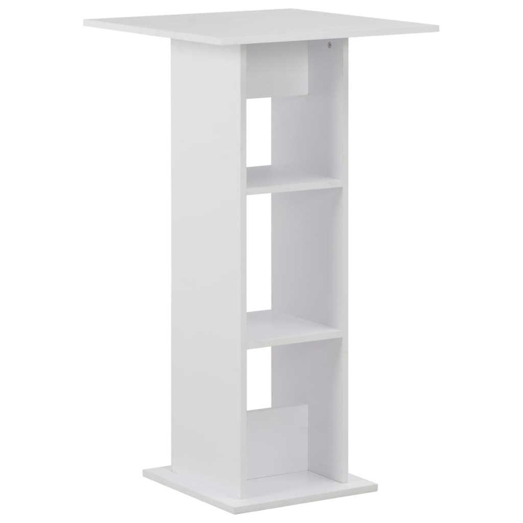 Bar Table White 60x60x110 cm - Bargainia.com - 