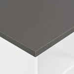 Bar Table White and Anthracite Grey 60x60x110 cm - Bargainia.com - 