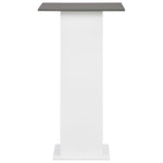 Bar Table White and Anthracite Grey 60x60x110 cm - Bargainia.com - 
