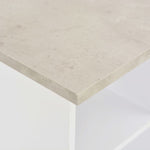 Bar Table White and Concrete 60x60x110 cm - Bargainia.com - 