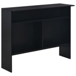 Bar Table with 2 Table Tops Black 130x40x120 cm - Bargainia.com - 