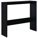 Bar Table with 2 Table Tops Black 130x40x120 cm - Bargainia.com - 