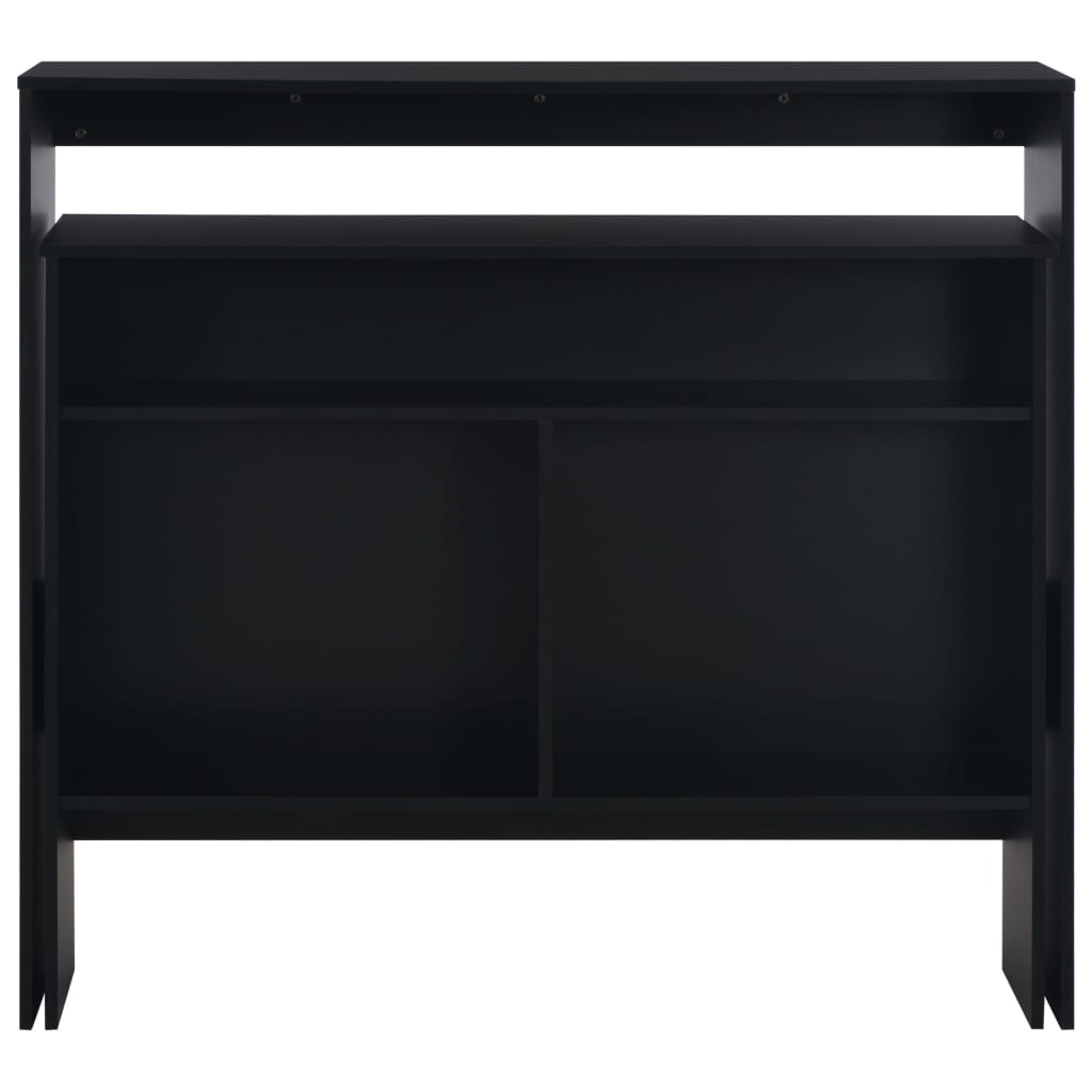 Bar Table with 2 Table Tops Black 130x40x120 cm - Bargainia.com - 