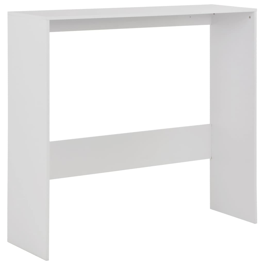 Bar Table with 2 Table Tops White 130x40x120 cm - Bargainia.com - 