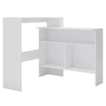 Bar Table with 2 Table Tops White 130x40x120 cm - Bargainia.com - 