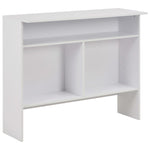 Bar Table with 2 Table Tops White 130x40x120 cm - Bargainia.com - 