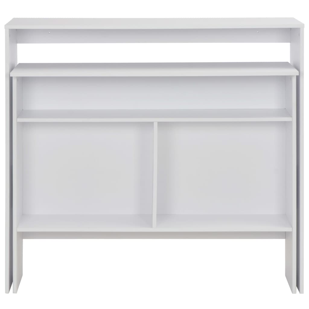 Bar Table with 2 Table Tops White 130x40x120 cm - Bargainia.com - 