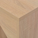 Bar Table with Moveable Shelf Oak 138x39x110 cm - Bargainia.com - 